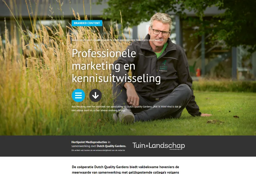 professionele marketing en kennisuitwisseling dutch quality gardens in de media