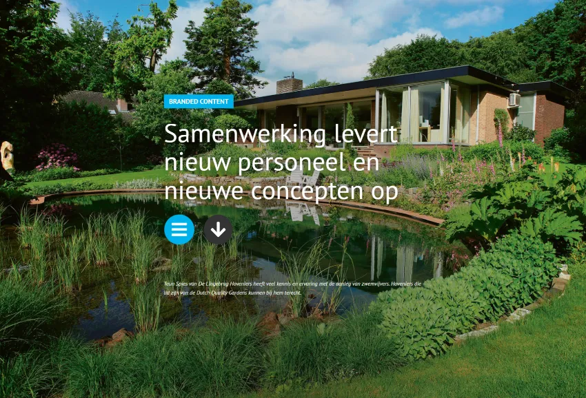 samenwerking levert nieuw personeel en nieuwe concepten op dutch quality gardens