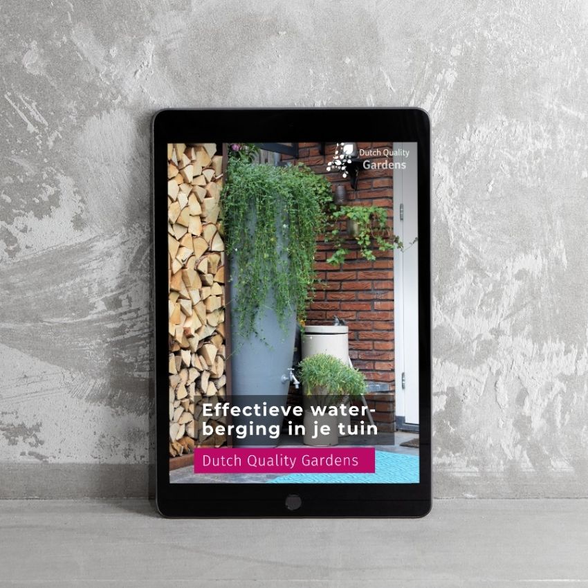 e book effectieve waterberging in je tuin dutch quality gardens