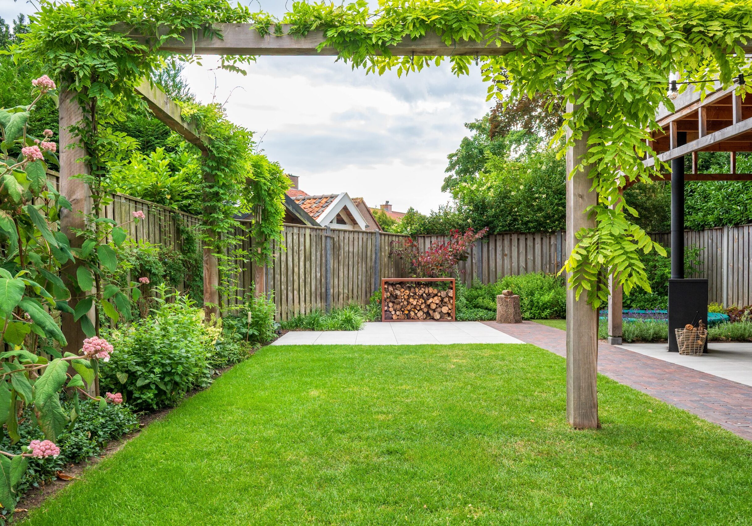 gezellige stadstuin voor het hele gezin